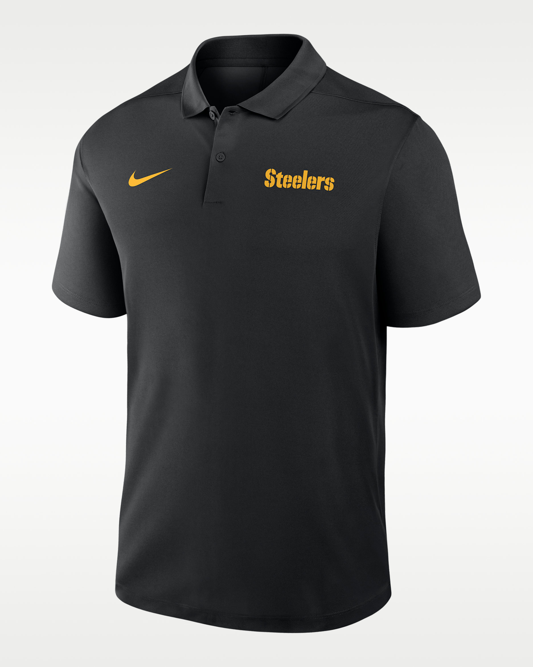 Pittsburgh Steelers Wordmark Victory Men's Nike Dri-FIT NFL Polo